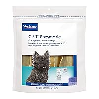 C.E.T. Enzymatic Oral Hygiene Chews for Dogs Beef 8.5 ounces