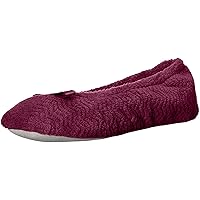 isotoner Women's Moisture Wicking and Suede Sole for Comfort Ballet Flat