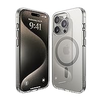 elago Magnetic Hybrid Clear Case Compatible with iPhone 15 Pro Case, Compatible with MagSafe, 6.1
