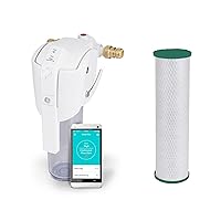 GE Smart Home Water Filter System + Advanced Replacement Filter (FTHTM) | Water Filtration System Reduces Odor, Sediment & Rust | WiFi Enabled | Three-Month Filter Life