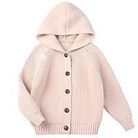 Girls' Hooded Cardigan Thick Oversized Sweater for Girls