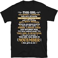 This Queen was Born in November Birthday Shirts for Women T-Shirt, Birthday Gift, November Birthday Shirt