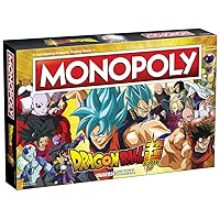 Monopoly Dragon Ball Super | Recruit Legendary Warriors Goku, Vegeta and Gohan | Official Dragon Ball Z Anime Series Merchandise | Themed Monopoly Game