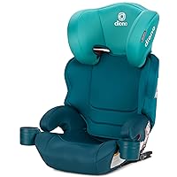 Diono Everett NXT High Back Booster Car Seat with Rigid Latch, Lightweight Slim Fit Design, 8 Years 1 Booster Seat, Blue Razz Ice