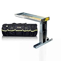 Ideal Security Ladder-Aide Pro Bundle with Pro Bag, Ladder Stabilizer for Single and Extension Ladders, Silver