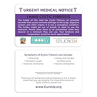 I Have Cystic Fibrosis Assistance Card 3 pcs