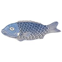 G.E.T. 370-14-BL-EC Melamine Fish Serving Platter, 14