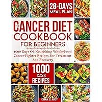 The Cancer Diet Cookbook For Beginners: 1000 Days Of Nourishing Whole-Food Cancer-Fighter Recipes For Treatment And Recovery| With 28-Day Meal Plan The Cancer Diet Cookbook For Beginners: 1000 Days Of Nourishing Whole-Food Cancer-Fighter Recipes For Treatment And Recovery| With 28-Day Meal Plan Paperback Hardcover