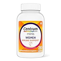 Minis Women's Daily Multivitamin for Immune Support with Zinc and Vitamin C, 280 Mini Tablets, 140 Day Supply