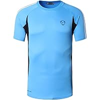 jeansian Men's Sport Quick Dry Fit Short Sleeve T-Shirt Tee Shirt Tshirt Tops Golf Tennis Bowling LSL1052