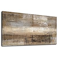 Canvas Wall Art Vintage Abstract Picture Brown Abstract Painting Canvas Artwork Prints for Home Decorations Living Room Bedroom Office Wall Decor Framed Ready to Hang 24