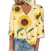 Denim Shirt Women Prime Shopping Online Womens Summer Tops Oversized Graphic Tees for Polo Shirts Sunflower Hiking Clothes Going Out Sexy Tie Front Top Lime Green 3/4 Sleeve Crop Plus (YE，XXL)