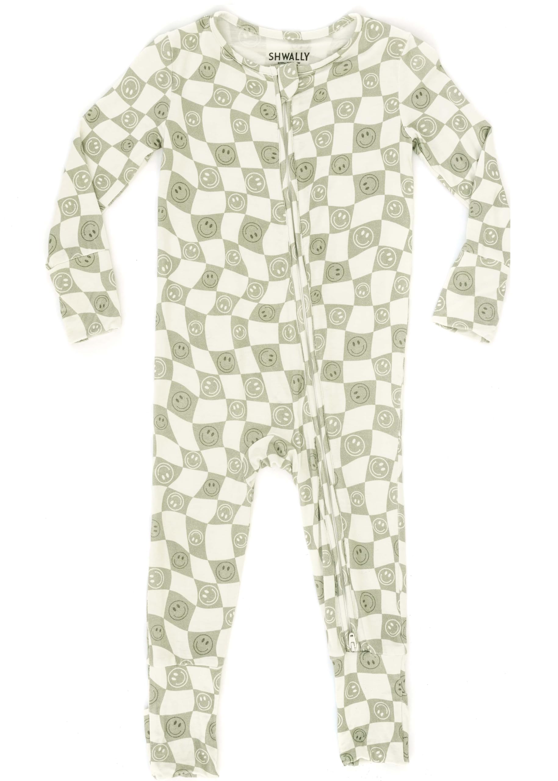Shwally Organic Baby Bamboo Rompers with 11 Signature Prints - Infant Zipper Jumpsuits