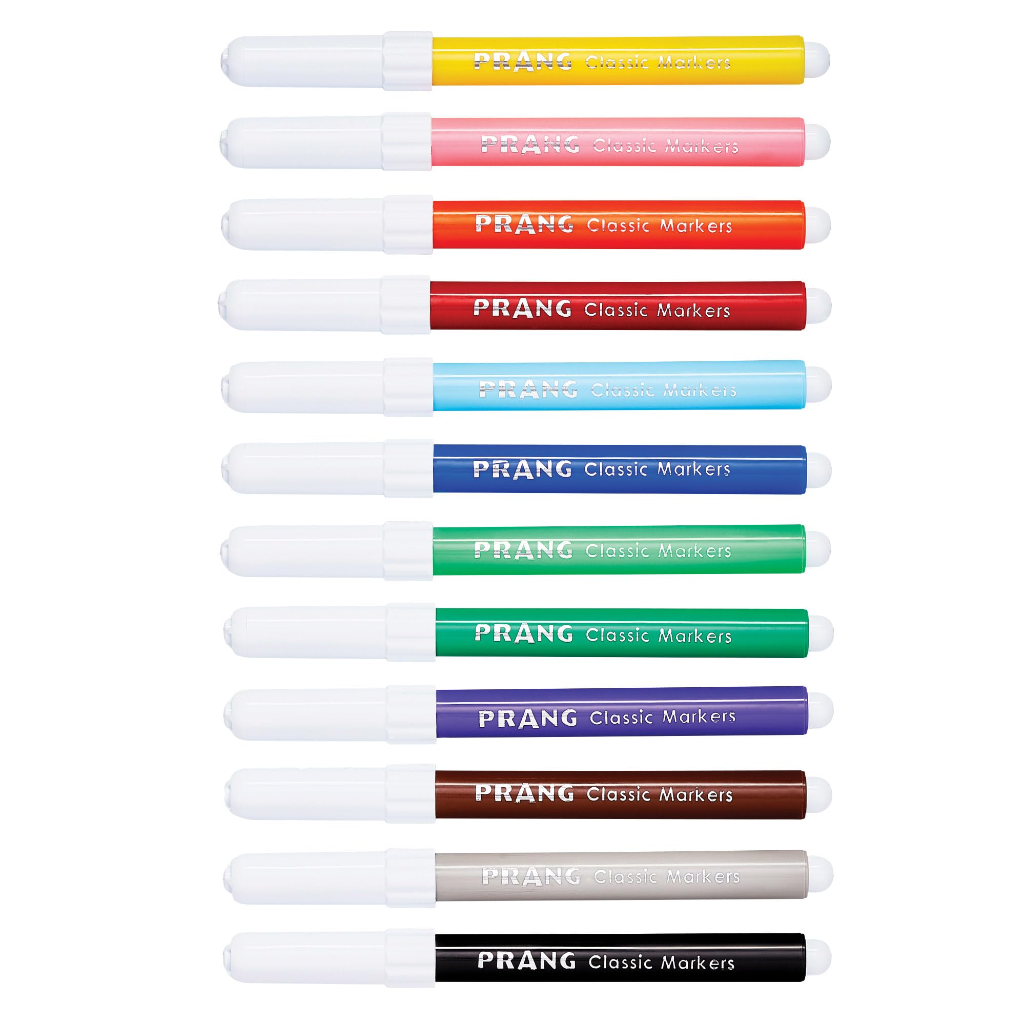 Prang Classic Art Markers, Bullet Tip, Assorted Colors, 12 Count (80012)