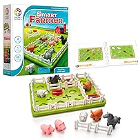 SmartGames Smart Farmer Board Game, a Fun, STEM Focused Cognitive Skill-Building Brain Game and Puzzle Game for Ages 4 and Up