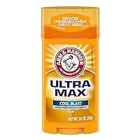 Arm & Hammer Ultra MAX Deodorant- Cool Blast- Solid - 2.6oz- Made with Natural Deodorizers