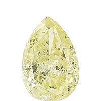 Natural Loose Pear Diamond, Yellow Color Pear Cut Diamond, Natural Loose Diamond, Pear Rose Cut Diamond, 0.23 CT Pear Shape Diamond L6499