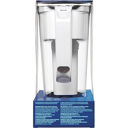 Brita Water Filter Pitcher for Tap and Drinking Water with 1 Standard Filter, Lasts 2 Months, 5-Cup Capacity, BPA Free, White