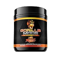 Gorilla Mode Pre Workout - Massive Pumps · Laser Focus · Energy · Power - L-Citrulline, Creatine, L-Tyrosine, Betaine, Hydroprime®, Alpha-GPC, 400mg Caffeine, Huperzine A - 796g (Orange Rush)