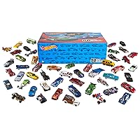 Hot Wheels Set of 50 Toy Trucks & Cars in 1:64 Scale, Individually Packaged Vehicles (Styles May Vary) (Amazon Exclusive)
