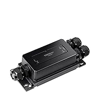 TRENDnet 2-Port Industrial Outdoor Gigabit PoE++ Extender, Hardened IP67 Extreme Temperature Rated Housing, Extends PoE++ Connection up to 200m (656 ft.) for up to 2 Devices, Black, TI-BE200