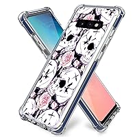 Skeleton Case for S10E,Gifun [Anti-Slide] and [Drop Protection] Soft TPU Protective Case Cover Compatible with Samsung Galaxy S10E Release 5.8