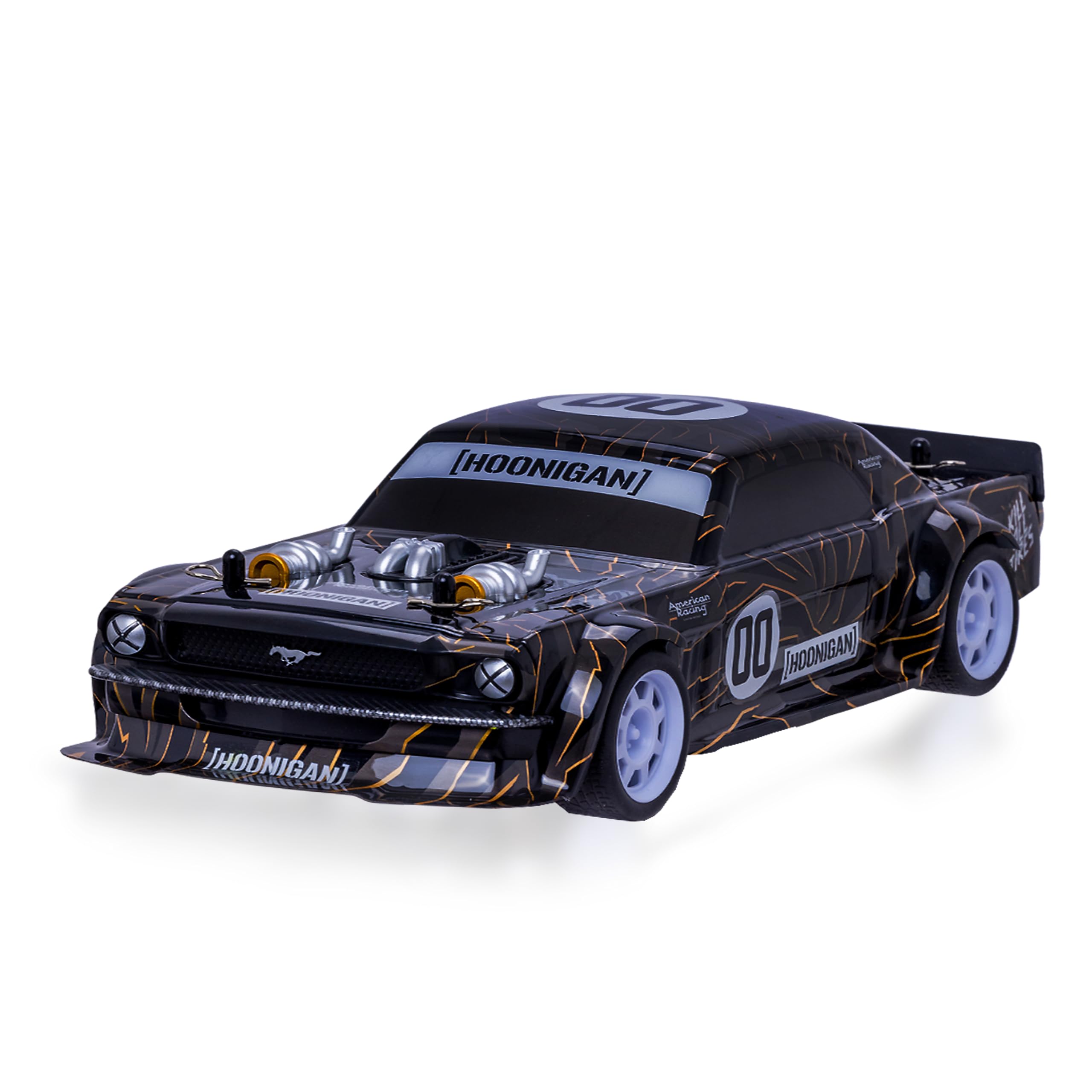 Flybar Hoonigan, Mustang Remote Control Car for Kids – RC Drift Car, RC Cars, Race Car, 3.7V, 2.4 GHz, Detailed Replica Design, USB Rechargeable Battery Included, 1:32 Scale, 100 ft Range, 4 Mph
