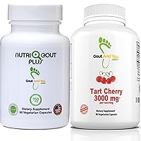 NutriGout Plus Uric Acid Support and Tart Cherry Extract 3000 mg Bundle