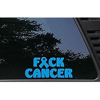 FCK Cancer w Ribbon - Blue - Colon Cancer Awareness - 8