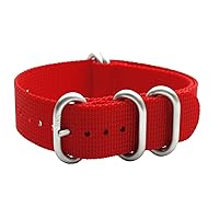 HNS Watch Bands - Choice of Color & Width (20mm, 22mm,24mm) - Ballistic Nylon Premium Watch Straps