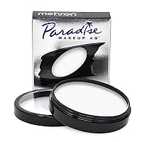 Makeup Paradise Makeup AQ Pro Size | Stage & Screen, Face & Body Painting, Special FX, Beauty, Cosplay, and Halloween | Water Activated Face Paint & Body Paint 1.4 oz (40 g) (White)