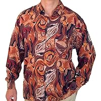 Men's Printed 100% Silk Shirt # 106