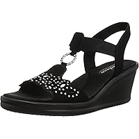 Skechers Women's Rumblers-Queen B Wedge Sandal