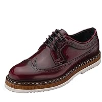 Men's Bordeaux Leather Handcrafted Lightweight Oxford Shoes Lace up Shoes Mens Casual Shoes