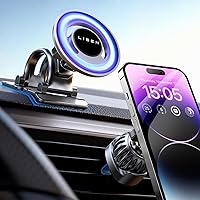 LISEN Fits MagSafe Car Mount Strong Magnetic Phone Holder for iPhone 15, Dashboard Vent iPhone Car Mount Holder Car Accessories for iPhone 15 12 13 14 Pro