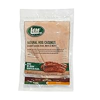 Products Natural Hog Casings, 32-35mm, Edible Sausage Casings, Stuffs Approximately 30 Pounds, Great for Sausage Links, Franks, Metts, and More, 6.1 Ounce Package