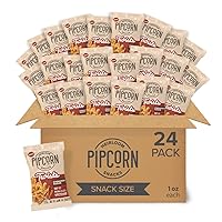 Heirloom Cinnamon Sugar Twists by Pipcorn - 1oz 24pk - Healthy Snacks, Gluten Free Snacks, Snack Packs, Upcycled Heirloom Corn Flour