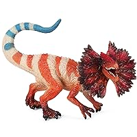 Gemini&Genius Dilophosaurus Dinosaur Toy for Kids, Play and Display Dinosaur Toy Figure, Realistic Dino Toy with Moveable Jaw, Birthday Gift, Cake Topper, Party Supplie or Decoration for Kids