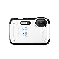 OLYMPUS Digital Camera STYLUS TG-625 (White) 12MP CMOS (5m Water proof) 5x Optical Zoom iHS 3.0-inch LCD Wide angle28mm TG-625 WHT - International Version