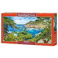 CASTORLAND 4000 Piece Jigsaw Puzzles, Californian Coast, USA, Spectaculat lanscape View, Seaside, Ocean View, Adult Puzzle, Castorland C-400355-2