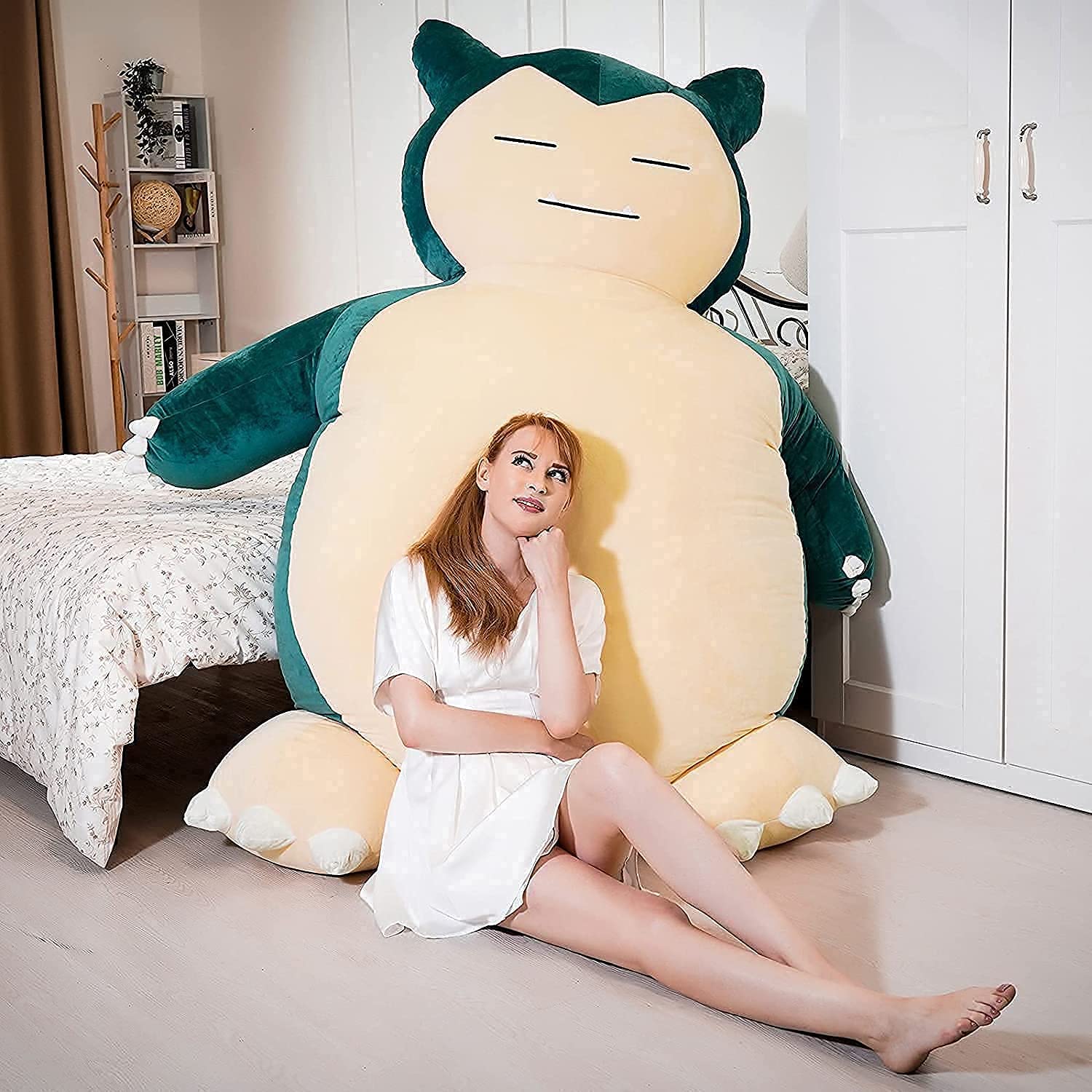 Snorlax Plush Toy Large Size 100/150/200cm Anime Cover with Zipper