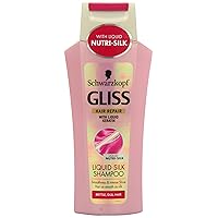 Gliss Hair Repair With Liquid Keratin Liquid Silk Shampoo For Brittle, Dull Hair 250Ml