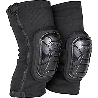 Klein Tools 60629 Tough-Flex Knee Sleeves for Work, Construction, Low-Profile Sleeve with Zipper, Gel-Like Foam, Black, M/L