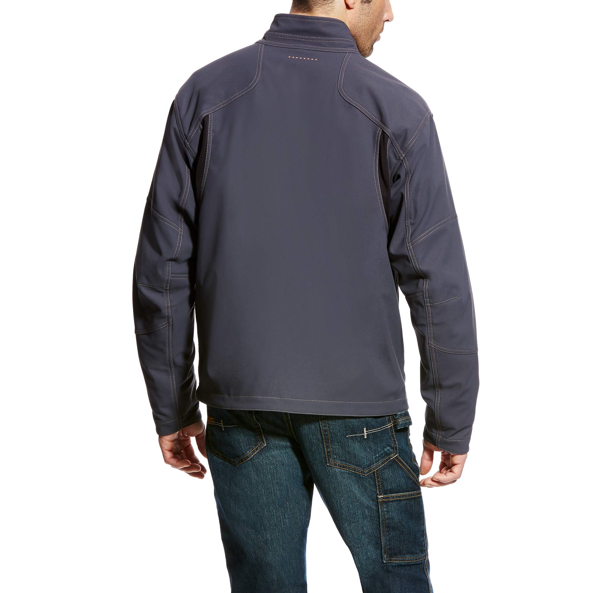 Ariat Male Rebar Stretch Canvas Softshell Jacket Black 3X-Large