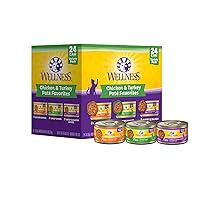 Wellness Complete Health Chicken & Turkey Pate Favorites Variety Pack, 3 Ounces (Pack of 24)