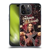 Head Case Designs Officially Licensed WWE LED Image Shawn Michaels Soft Gel Case Compatible with Apple iPhone 15 Pro Max