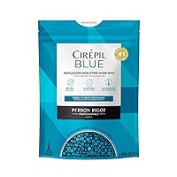 Cirepil - Blue - 800g Wax Beads - Unscented for Sensitive Skin - Disposable Blue Wax Refill - Fluid Gel Texture, Easy Removal, Peel-Off - No Strip Needed