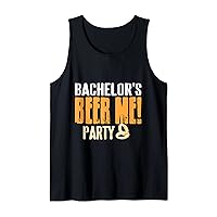 Bachelor's Beer Me! Party Retro Funny T-Shirt Present Tank Top