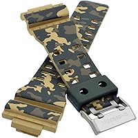 Casio 10507073 Genuine Factory Replacement Camouflage G Shock Band - GA1000CM-5A, GD120CM-5