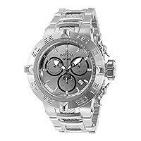 Invicta Men's 50mm Shaq Subaqua Noma Fusion Limited Edition Swiss Movement Chronograph .13ctw Diamonds Silver Polished Watch (Model: 37261)